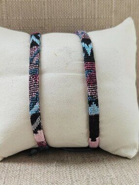 Canvas Bracelet Multiple Color Gray Wrist Band Unisex Wristband Size Adjsutable